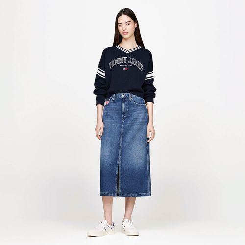 Suéter Cropped Varsity Tommy Jeans