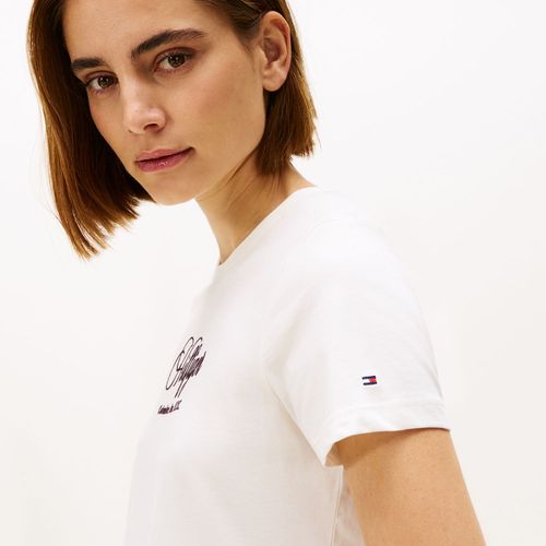 Camiseta Logo Hilfiger Cursivo