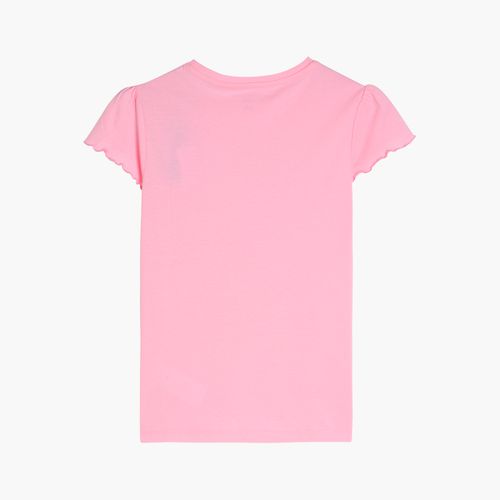 Camiseta Infantil Mangas Com Babados Tommy Hilfiger