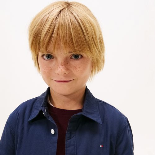 Camisa Popeline Infantil Tommy Hilfiger