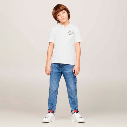 Polo Infantil com Logo Tommy Hilfiger