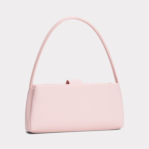 Bolsa de ombro com acabamento liso