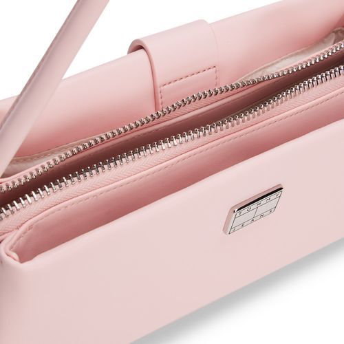 Bolsa de ombro com acabamento liso