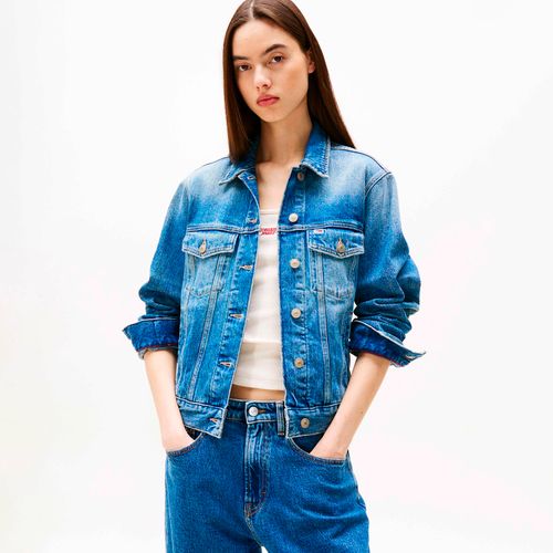 Jaqueta Jeans com logo nas costas Tommy Jeans