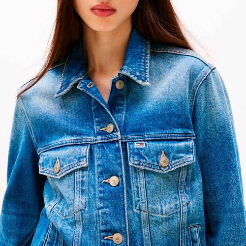 Jaqueta Jeans com logo nas costas Tommy Jeans