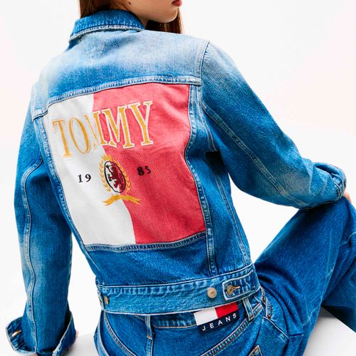 Jaqueta Jeans com logo nas costas Tommy Jeans