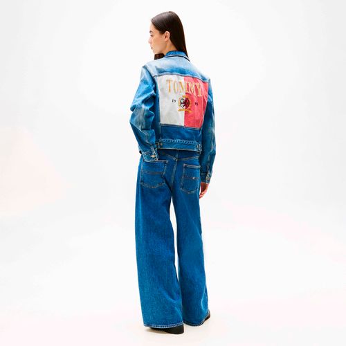 Jaqueta Jeans com logo nas costas Tommy Jeans