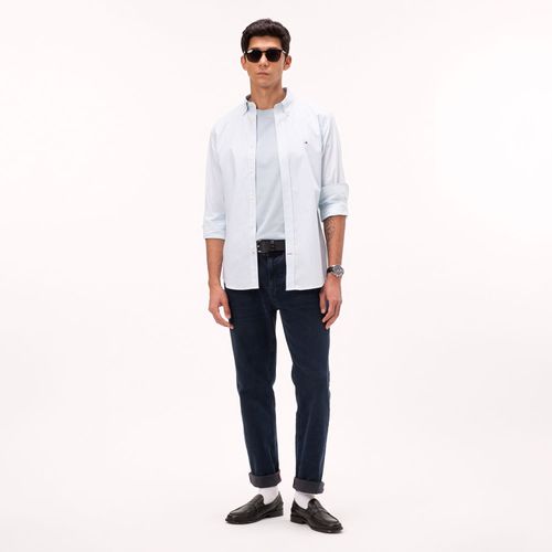 Camisa Regular Listras Manga Longa