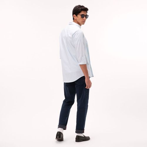 Camisa Regular Listras Manga Longa