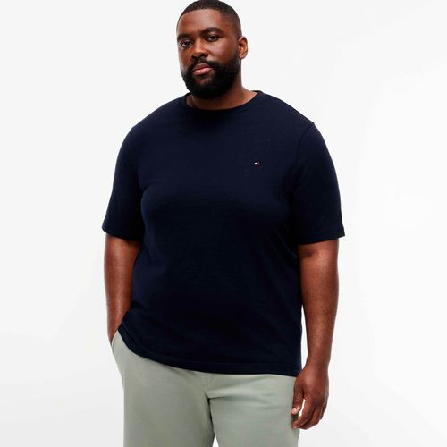 Camiseta em algodão com logo bordado