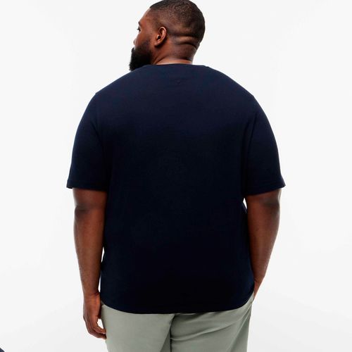 Camiseta em algodão com logo bordado