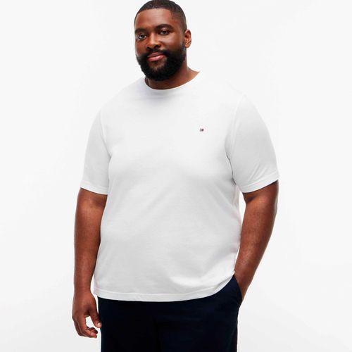Camiseta em algodão com logo bordado