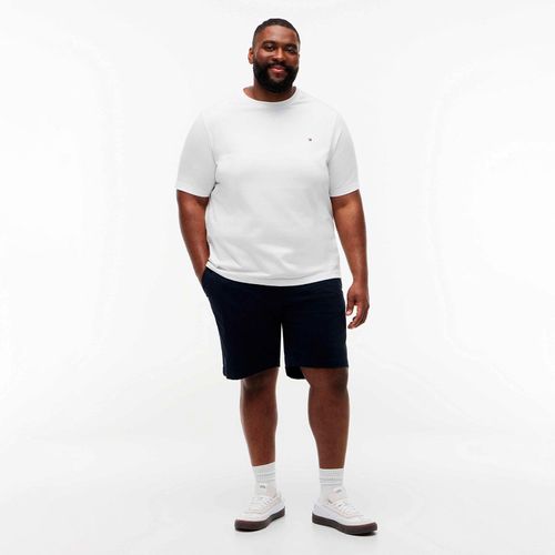 Camiseta em algodão com logo bordado