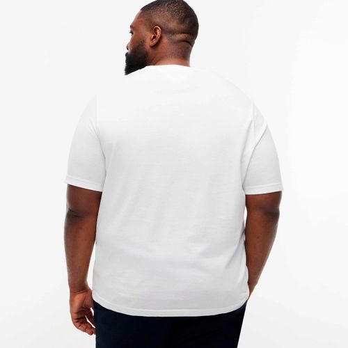 Camiseta em algodão com logo bordado