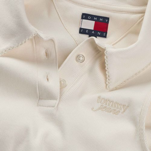 Blusa Cropped Polo sem Mangas Tommy Jeans