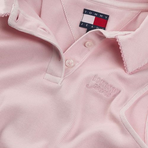 Blusa Cropped Polo sem Mangas Tommy Jeans