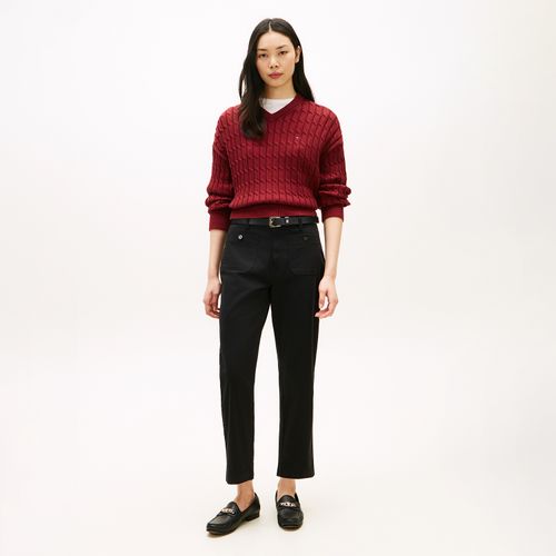 Calça Tommy Hilfiger Em Sarja Com Bolsos