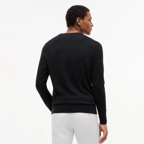 Suéter Tommy Hilfiger Essential De Algodão Com Gola V