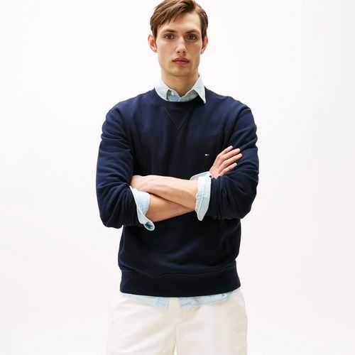Moletom Tommy Hilfiger Essential Fleece Com Gola Redonda