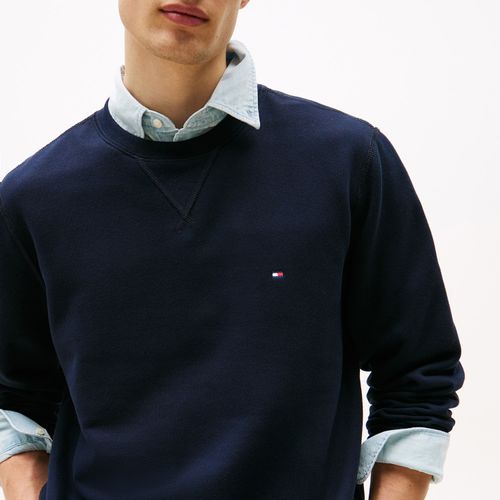 Moletom Tommy Hilfiger Essential Fleece Com Gola Redonda