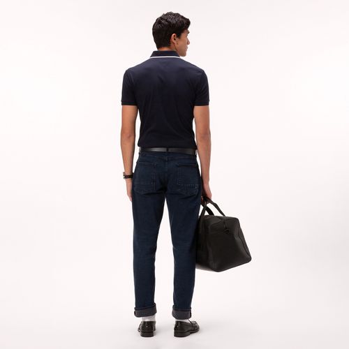 Polo Tommy Hilfiger Em Algodão Liquido Com Detalhe Frisos