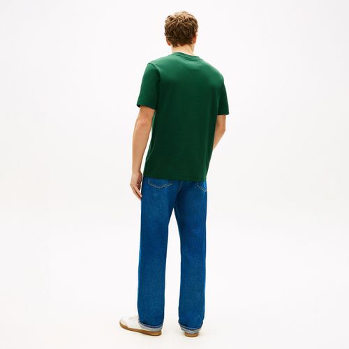 Camiseta De Gola Redonda Com Bordado Tonal Do Logotipo