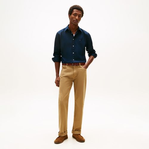 Camisa Tommy Hilfiger Core Flex Poplin Lisa Manga Longa