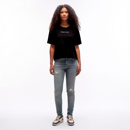 Camiseta Logo Clássico Boxy Fit Tommy Jeans