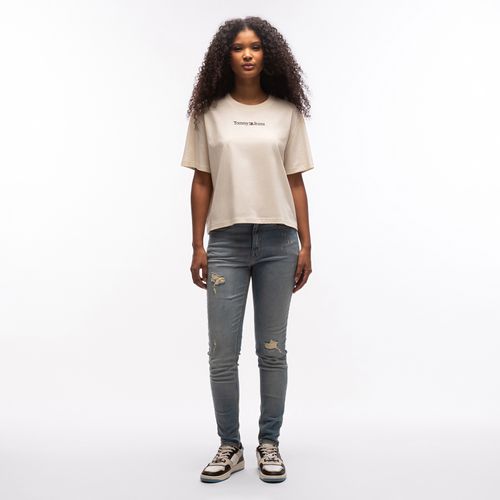 Camiseta Logo Clássico Boxy Fit Tommy Jeans