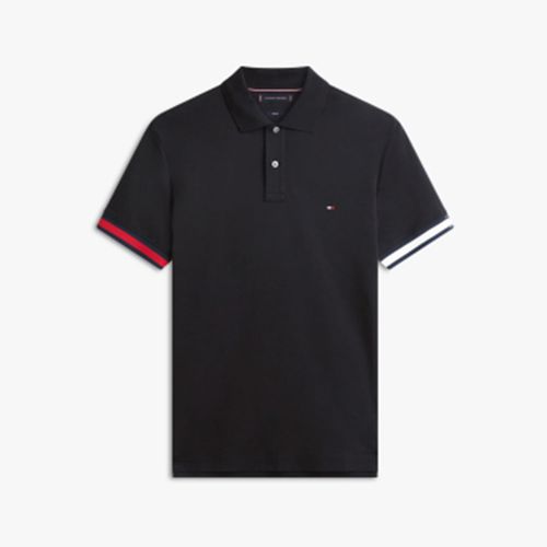 Polo De Malha Interlock De Modelagem Justo Com Detalhes Nas Pontas
